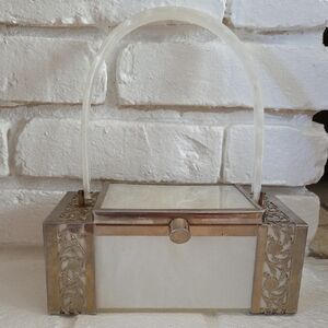 Vintage Tyrolean NY 1950's Lucite box purse